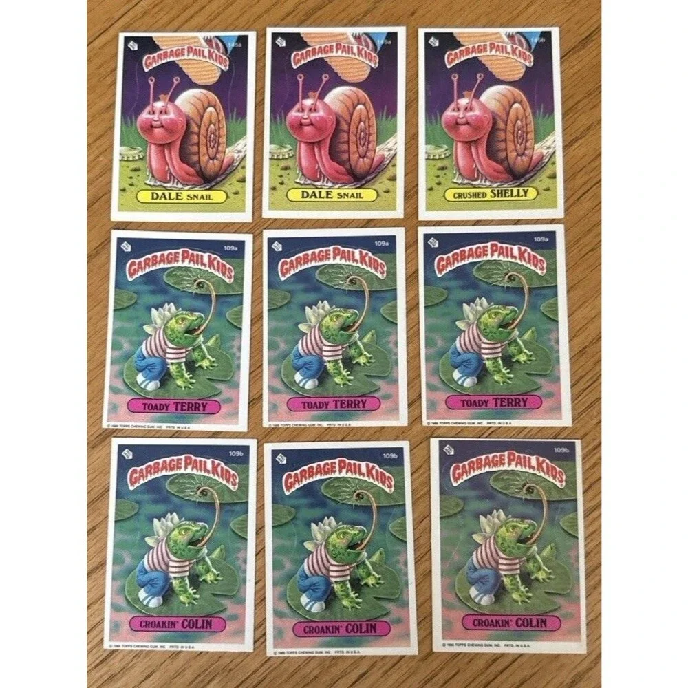 Shelly Dale Terry Colin 1986 Topps GPK Bulk Lot 9 Cards